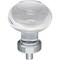 Jeffrey Alexander 1-7/16" Diameter Polished Chrome Button Glass Harlow Cabinet Knob G120PC - alternate 1